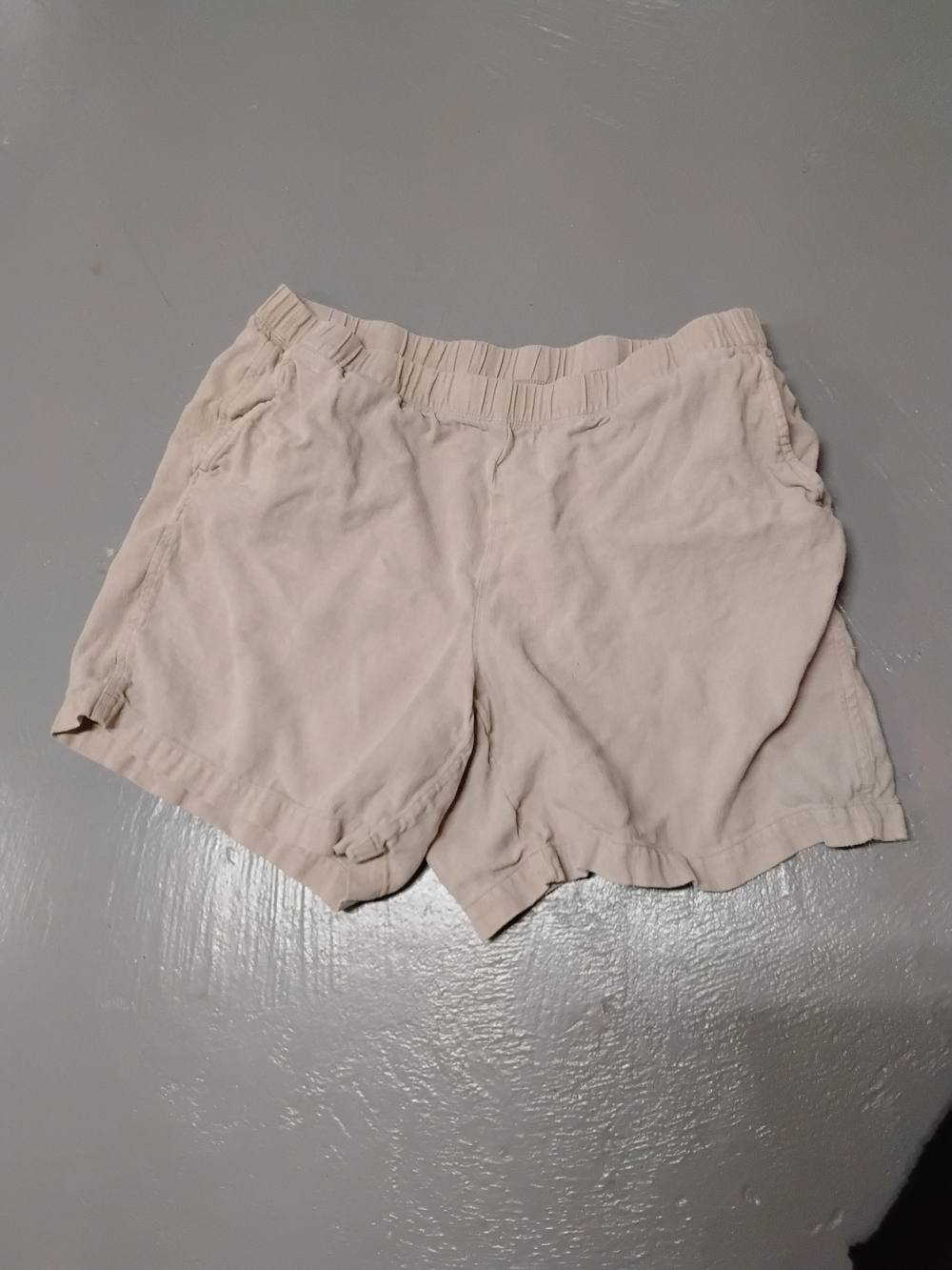 J.jill Purejill Light Beige Women’s Casual Elastic-Waist Shorts